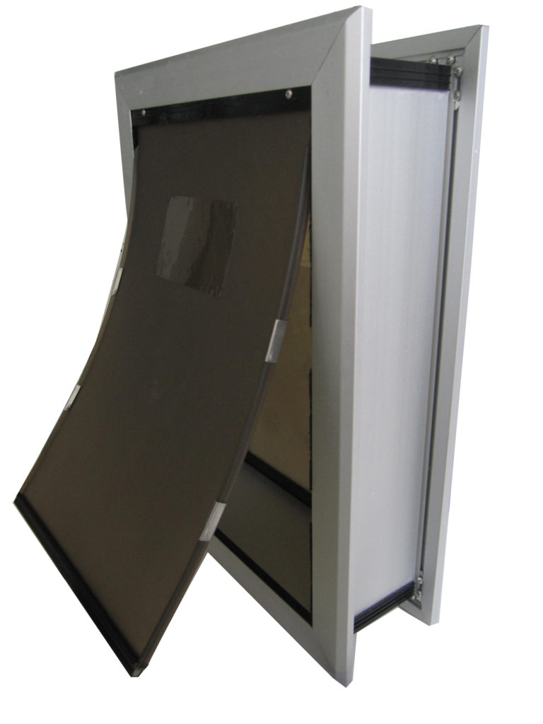 JDM Freedom Aluminum Wall Mounted Pet Door for dogs and cats JDM